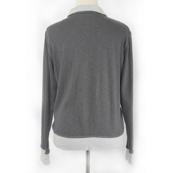 🍍RUDE Gray Slub Knit Monogram Cardigan - Picture 3 of 6